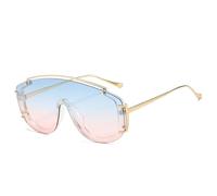 PPFVVTV Lunettes de soleil vintage tendance pour femmes et hommes, surdimensionnées, de qualité, une pi