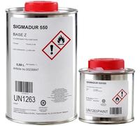 PPG Sigma Coatings Sigmadur 550 2K Peinture de Surface, Navire, Brillant, Polyuréthane, Haute Résistance, Universel, Couleur RAL, Peinture pour Métal, Stratifié ((6005) Vert mousse, 1 Litre (11m2))