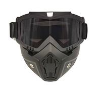 PPGAREGO Masque de paintball anti-buée | Casque et masque intégral d'airsoft | Masque tactique pour homme | Lunettes balistiques | Pour ski, paintball, tir, cyclisme, pêche (M004)