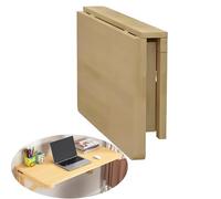 PPGE HOME Table Murale Pliable à Abattant - Table de Chevet Gain de Place pour Ordinateur Portable, Bureau Suspendu Multifonction pour Cuisine, Chambre ou Petit Espace(Size:80×50cm)