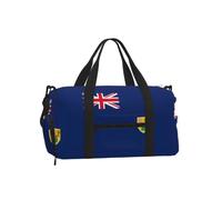 PPHGUT Bagage de sport à main avec imprimé drapeau des îles Turques et Caïques Unisexe Étanche Sac à bandoulière Voyage Fitness Entraînement