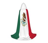PPHGUT Cape à capuche imprimée drapeau du Mexique unisexe pour cosplay, festival, carnaval, fêtes à thème