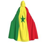 PPHGUT Cape à capuche unisexe avec drapeau du Sénégal pour cosplay, carnaval, fête, festival, accessoire d'extérieur