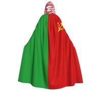 PPHGUT Capes à capuche avec imprimé drapeau de la Biélorussie pour cosplay | Costume de sorcière de 190 cm pour fête de Noël et bal masqué
