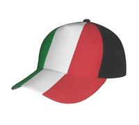 PPHGUT Casquette de baseball confortable avec imprimé drapeau de l'Italie - Casquette d'été élégante - Pour sports de plein air - Voyage - Classique - Vintage -