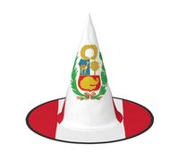 PPHGUT Chapeau de carnaval imprimé drapeau du Pérou pour adultes, cosplay, réunions de famille, événements