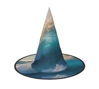 PPHGUT Chapeau de carnaval imprimé vagues de mer pour adultes, cosplay, réunions de famille, événements