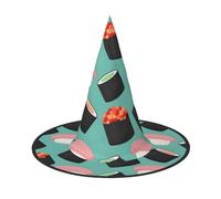 PPHGUT Chapeau de fête de carnaval imprimé Sushi Food Pattern 1 pour adultes, cosplay, réunions de famille, événements