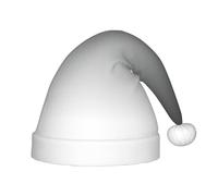 PPHGUT Chapeau de Noël confortable pour enfants avec imprimé ombré blanc à noir pour fête de Père Noël Nouvel An