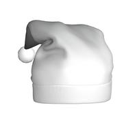 PPHGUT Chapeau de Noël pour adulte avec imprimé ombré blanc à noir pour le Nouvel An, fêtes festives, couvre-chef saisonnier, bonnet de Père Noël