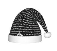 PPHGUT Chapeau de Noël unisexe avec imprimé Supernatural Inspiration - Décoration saisonnière