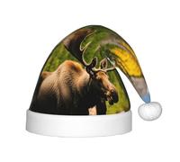 PPHGUT Chapeau de Noël unisexe imprimé cerf ours élan fête Noël Nouvel An fournitures saisonnières