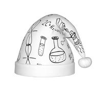 PPHGUT Chapeau de Noël unisexe imprimé chimie pour fêtes de Noël Nouvel An Décoration saisonnière