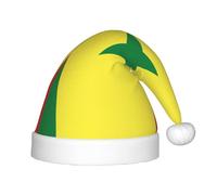 PPHGUT Chapeau de Noël unisexe imprimé drapeau du Sénégal pour fêtes de Noël Nouvel An Décoration saisonnière