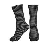 PPHGUT Chaussettes mi-hautes respirantes pour adultes avec imprimé aigle chauve, 1 noir, Taille unique