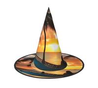 PPHGUT Coco Beach Sunset Hamac imprimé carnaval fête chapeau couvre-chef pour adultes Cosplay Réunions de famille événements