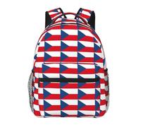 PPHGUT Drapeau de la République tchèque Imprimé Polyvalent Sac à dos de loisirs léger imperméable Voyage Travail Aventures en plein air
