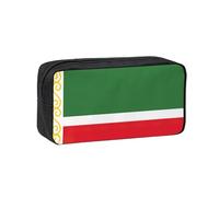 PPHGUT Drapeau de la République Tchétchène Imprimé Adultes Spacieux Case Grande Capacité Papeterie Daily Carry Office Organizer Pouch