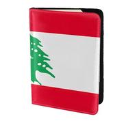 PPHGUT Drapeau du Liban imprimé hommes femmes passeport document de voyage léger stylets sécurisé affaires loisirs, Noir , Taille unique