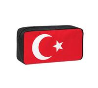 PPHGUT Étui spacieux pour adultes avec imprimé drapeau de la Turquie - Grande capacité