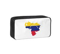 PPHGUT Étui spacieux pour adultes avec imprimé drapeau du Venezuela - Grande capacité - Pochette de rangement pour le bureau