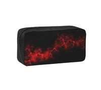 PPHGUT Explosion Burst Étui spacieux pour adultes Imprimé rouge et noir Grande capacité