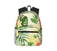 PPHGUT Hojas Tropicales Y Flores Sac à dos léger léger pour voyage, aventures en plein air, camping