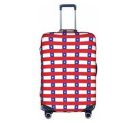 PPHGUT Housse de protection élastique pour valise de voyage avec drapeau du Chili - Imperméable et légère, blanc, L, Organiseur de sac