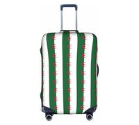 PPHGUT Housse de protection élastique pour valise, imperméable, légère, imprimée drapeau de l'Algérie, blanc, XL, Organiseur de sac