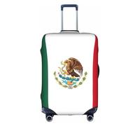 PPHGUT Housse de protection élastique pour valise, imperméable, légère, imprimée drapeau du Mexique, blanc, XL, Organiseur de sac