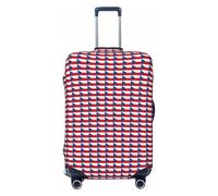 PPHGUT Housse de protection élastique universelle pour valise, voyage, quotidien, affaires, vacances avec drapeau de la République tchèque, Noir , M, Bagage à main