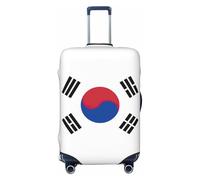 PPHGUT Housse de protection élastique universelle pour valise, voyage, quotidien, affaires, vacances avec drapeau de la République de Corée, Noir , XL, Bagage à main
