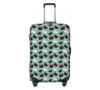 PPHGUT Housse de protection élastique universelle pour valises Motif Sushi Food Motif 1, Noir , L, Bagage à main