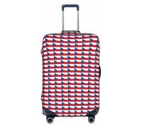 PPHGUT Housse de protection universelle pour valise de voyage avec drapeau de la République tchèque - Imperméable et légère, blanc, L, Organiseur de sac