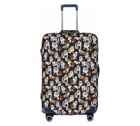 PPHGUT Housse de protection universelle pour valise de voyage avec motif bulldogs anglais - Imperméable et légère, blanc, L, Organiseur de sac