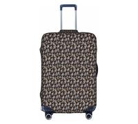 PPHGUT Housse de protection universelle pour valise de voyage avec motif bulldogs anglais - Imperméable et légère, blanc, L, Organiseur de sac