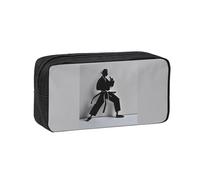 PPHGUT Impressionnant Karaté Hommes Imprimés Adultes Grande Capacité Papeterie Daily Carry Office Organizer Pouch