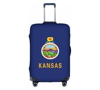 PPHGUT Kansas State Housse de protection universelle pour valise de voyage élastique imperméable et légère, blanc, S, Organiseur de sac
