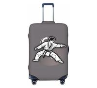 PPHGUT Karate-Highkick-Icon Housse de protection élastique universelle pour valise, voyage, quotidien, affaires, vacances, Noir , M, Bagage à main