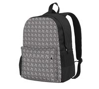 PPHGUT Karate-Highkick-Icon Print Sac à dos de grande capacité résistant à l'eau pour les amateurs de randonnée