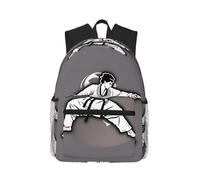 PPHGUT Karate-Highkick-Icon Print Sac à dos léger polyvalent décontracté unisexe pour voyage, randonnée, trajets quotidiens