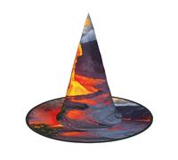 PPHGUT Kilauea Chapeau de carnaval imprimé volcans pour adultes, cosplay, réunions de famille, événements