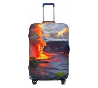 PPHGUT Kilauea Housse de protection élastique universelle pour valise Motif volcans, Noir , XL, Bagage à main