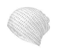 PPHGUT Langue des signes de l'alphabet. Imprimer Multifonction Beanie Hat Hiver Chaud pour Extérieur Mode Écharpe Headwear Daily Wear, Noir , Taille unique