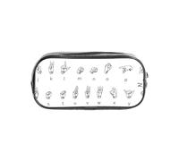 PPHGUT Lettre des signes de l'alphabet. Imprimer Transparent Papeterie Organisateur pour l'école, les voyages, le bureau, le travail, les fournitures de sport