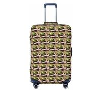 PPHGUT Lord Howe Island Housse de protection élastique universelle pour valise Motif tortue de mer, Noir , M, Bagage à main