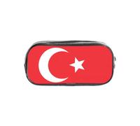 PPHGUT Organiseur de papeterie transparent imprimé drapeau de la Turquie pour l'école, les voyages, le bureau, le travail, les fournitures sportives