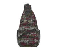 PPHGUT Programmeur Programmation Code Imprimé Hommes Femmes Cross Chest Bag Diagonally Sling Sac à dos Voyage Course à Pied Usage quotidien