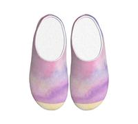 PPHGUT Rainbow.Print Chaussures de voyage unisexe TPR Semelle antidérapante Anti-boulochage Flanelle Intérieur