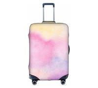 PPHGUT Rainbow Print Housse de protection élastique pour valise de voyage imperméable et légère, blanc, S, Organiseur de sac